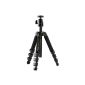 Cullmann NANOMAX 200T CB5.1 Travel Tripod with Ball Head (3 drawers, capacity 2 kg; height 82cm, 28cm packing size) (Electronics)