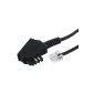 Hama 00044820 telephone cables (3 m, TAE-F-Plug - Modular Plug 6p4c) black (accessories)