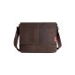 Messenger bag / book bag of oiled Buffalo leather 38x29x11 cm of Outback model Kalgoorlie (Luggage)