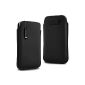 N4U Accessories - Case / Flip Tab / Leather Case + Mini High Sensitivity Stylus - Black - For E350 Acer Liquid Gallant (Wireless Phone Accessory)