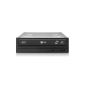 LG GH22LS RB 22x DVD burner (SecurDisc, LightScribe, SATA) Bulk black (Electronics)