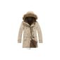 Man Coat Parka Hoody Luxe Faux Fur Long and Cotton Perfect for Winter (Clothing)