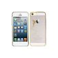 kwmobile® Hard Case for Apple iPhone fairy Reason 5 / 5S Gold Transparent (Wireless Phone Accessory)