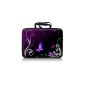Luxburg® hardcase bag hard case design for 13.3-inch laptop, reason: Lilac Butterflies