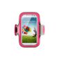 Belkin Sport Armband Case F8M558btC01 end washable neoprene for Samsung Galaxy S3 and S4 Pink / gray (Wireless Phone Accessory)