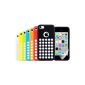 KW-Commerce Set 8-in-1 pack of 7 silicone protective cases for Apple iPhone 5c + screen protection film Transparent Black / white / yellow / green / red / light blue / orange (Wireless Phone Accessory)