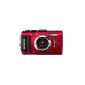 Olympus TG-3 Digital Camera (16 Megapixel CMOS sensor, 4x opt. Zoom, WiFi, GPS, waterproof to 15m, cold-resistant, dust / shock and shatter-proof) with F2.0 lens Red (Electronics)