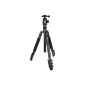 Sirui ET-2004 / E-20 Easy Traveler tripod with E-20 head (aluminum, height: 144 cm, weight: parts 1,65Kg, load capacity: 12kg) with bag and strap (accessories)