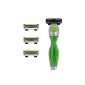 SHAVE-LAB - SEIS - Starter Set Shaver with 4 blades (Green Edition with P.6 - for men) (Health and Beauty)