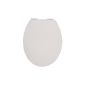 Seat Toilet seat High-Gloss Real white with soft-close convenience and Fast Fix 40231 6 (tool)