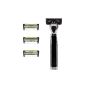 SHAVE-LAB - AON - Starter Set Shaver with 4 blades (Black Edition with P.6 + 1 - for men) (Health and Beauty)