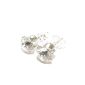 Earrings in silver.  CUBIC ZIRCONIA sparkling AAA.  High quality.  Low prices.  (Jewelry)