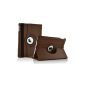 Cadorabo ®!  Premium Apple Ipad AIR (5th generation) Cover PU Leather with Stand Function Rotates 360 degrees Design? 360 °?  in brown (Electronics)