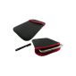 mobilitii Trendy Line Red-Black Neoprene Case Cover Black + stylus for TrekStor SurfTab Xiron Volks-Tablet 10.1 16GB (96640) (Electronics)