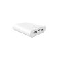 Aukey® 10000mAh portable external battery, external battery charger, spare battery 2 USB outputs 5V / 3.1A for iPhone, iPad, Samsung Galaxy and other smartphones, mobile phones etc.  (WHITE) (Electronics)