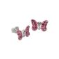 Teenie Weenie-Earrings - earrings Pink Butterfly - 925 Sterling silver for Children - SDO8002A (Jewelry)
