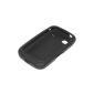 Silicone Cell Phone Case Cover Skin Case BLACK incl for Samsung GT-S5660 Galaxy Gio / silicone sleeve mobile pocket. Mobile phone point Display cleaning cloth (Electronics)