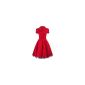 Pretty Kitty Fashion 50s Polka Dot Red Black Cocktail Dress - NOW to size 52 !!  (Textiles)