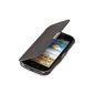 youcase - Samsung Galaxy Ace 2 I8160 Slim Flip Case Protective Case Cover Smart Cover Klapptasche magnetic black (Electronics)