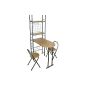 KMH®, Practical Kitchen set with folding table and 2 folding chairs (# 204702)