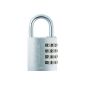 ABUS 488146 aluminum combination lock 145/40, silver (tool)