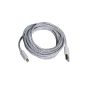 Textile braided 3 meter charging cable data cable charging cable USB for Apple iPhone 6/6 Plus / 5 / 5S / 5C, iPad 4 / Mini / 5 Air, iPod Touch 5G, iPod Nano 7G / white from OKCS (Electronics)