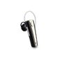 MEMTEQ Headset Bluetooth Headset wireless handsfree earphones in ears with microphone for calls, Fully compatible with PC, iPhone, LG, Samsung, Sony, Motorola and other mobile devices and readers, microphone in Ear Black (Kitchen)