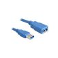 USB extender - USB Type A, 4-pole (M) - USB Type A 4-pin (W) - 2 m (Hi-Speed ​​USB / USB / USB 3.0)