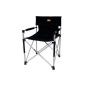 Camp 4 Folding Chair Director's Chair luxury, black, 85 x 15 x 10 (equipment)