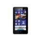 Nokia Lumia 820 Smartphone (10.9 cm (4.3 inches) ClearBlack OLED WVGA touchscreen, 8 megapixel camera, 1.5GHz dual-core processor, NFC, LTE-capable Windows Phone 8) matt black (Electronics)