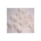 Xcessor 7 pair (set of 14 pieces) High quality rubber silicone earpads earbuds for in-ear earphones.  Compatible with most in-ear headphones brand.  Size: M (medium).  White (Electronics)