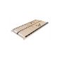 Beds-ABC 4250639100879 slatted MAX 1 NV MZV, for self-assembly with 28 stable strips and continuous beams, with central zone adjustment in the pelvic area, 100 x 200 cm (household goods)