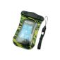 Dolder Waterproof bag strap bag Waterproof Protective Skin Cover - Cover Underwater Case for (all new 2014 model) Samsung Galaxy S5, S4, S3, HTC New One M8 (2014 model), HTC One M7, HTC One Mini M4, iPhone 5S, 5C, Sony Xperia Z2, Z1, Z1 Compact, LG G2, Nexus 5, Nexus 4, G Pro Lite, Moto G, Moto X, Huawei P7, P6, Nokia Lumia 1520 Nokia X, Nokia XL, with bracelet, CamoGreen (Electronics)