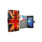 Master Accessory Case Folio Leather Nokia Lumia 625 English Flag Pattern Vintage (Accessory)