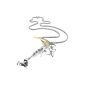 MunkiMix 925 sterling silver pendant necklace skull skull scythe sickle Gothic gentlemen, with 58cm chain (jewelry)