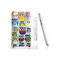 CASEiLIKE ® - Multi Graphic Owl - blue - Snap-on hard case back cover Apple 4G Touch / iPod Touch 4th generation - with 1pcs screen protector.  (Electronic devices)
