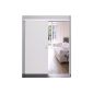 Wooden sliding door sliding door 880x2035mm, decor: wood white, complete with slide rail + door handle