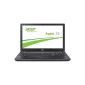 Acer Aspire E5-571-36W9 39.6 cm (15.6-inch) notebook (Intel Core i3-4030U, 1.9GHz, 4GB RAM, 500GB HDD, Intel HD 4400, DVD, no OS) Black (Personal Computers)