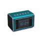 Jumbl ™ Mini spy camera hidden in a clock radio with infrared night vision and motion sensor - Integrated display, speaker, Micro SD slot and line-in jack - Standalone operation which does not require a computer for your home, children and more - Blue (Camera Photos)