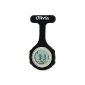 Pocket Watch Silicone Digital Multifunction Black by The Olivia Collection (Watch)