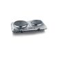 Severin DK 1014 double stove-top, stainless steel brushed (household goods)