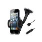 Wicked Chili Car Car Holder for Apple iPhone 4S / 4 (Bumper compatible) with Wicked Chili Car charger 1000mA (Electronics)