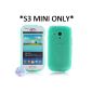 Arbalest® - Turquoise TPU Silicone Protective Case for Samsung i8190 Galaxy S3 Mini, Gift Arbalest® screen protection film for Samsung Galaxy S3 Mini & Arbalest cleaning cloth (Electronics)