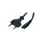 Waytex - 51130 - bipolar supply cable - 1.8m - Black (Accessory)