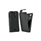 Accessory Master Black Leather Case Cover Shell for Sony xperia j St26i (Accessory)