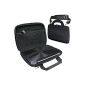 iGadgitz Black EVA Hard Case Cover with shoulder strap for various Asus 10.1 