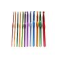 TRIXES 12-piece set of robust colored needles and crochet hooks (household goods)