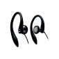Philips SHS 3200 Headphones (3D flexible ear hook, ideal for sports) black (accessories)