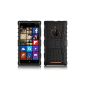 JAMMYLIZARD | Alligator Heavy Duty TPU Case Cover for Nokia Lumia 830, black (Wireless Phone Accessory)