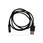 OKCS magnetic cable USB data cable / charger cable for Sony Xperia Z1 L39h XL39h Z Z1 Z2 Compact Black (Electronics)